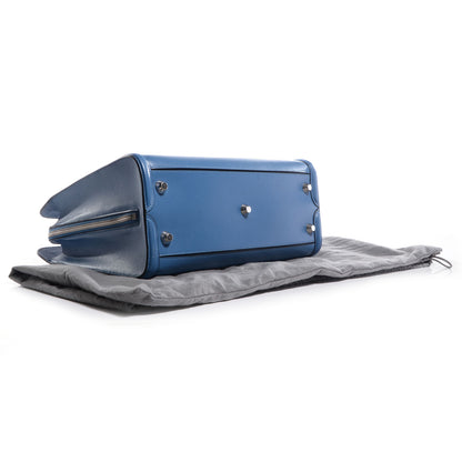 Alexander McQueen Calfskin Heroine Open Tote Blue 4 of 10