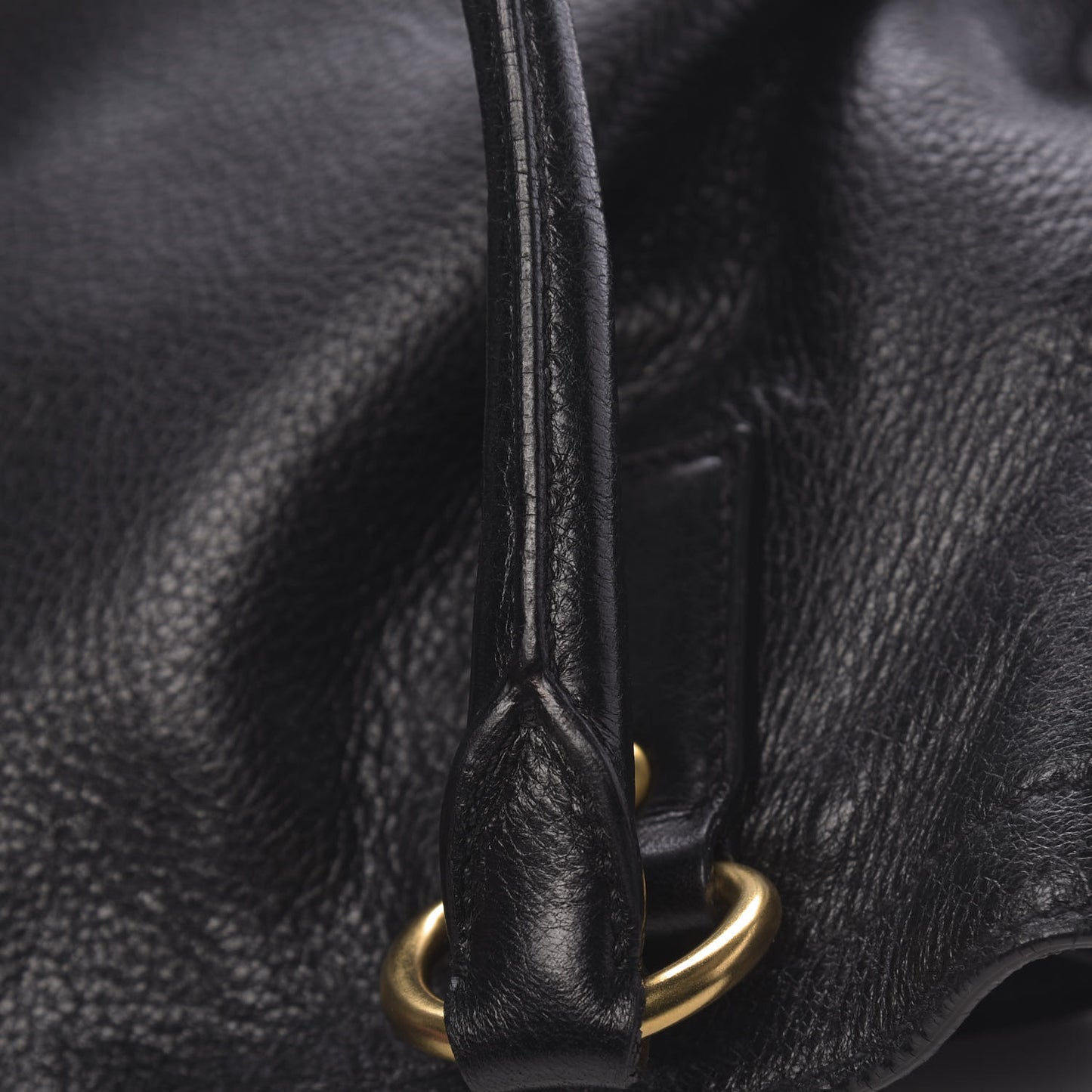 Vitello Daino Tote Black