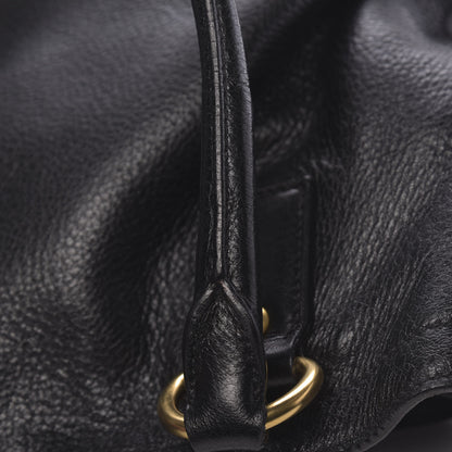 Prada Vitello Daino Tote Black 10 of 16