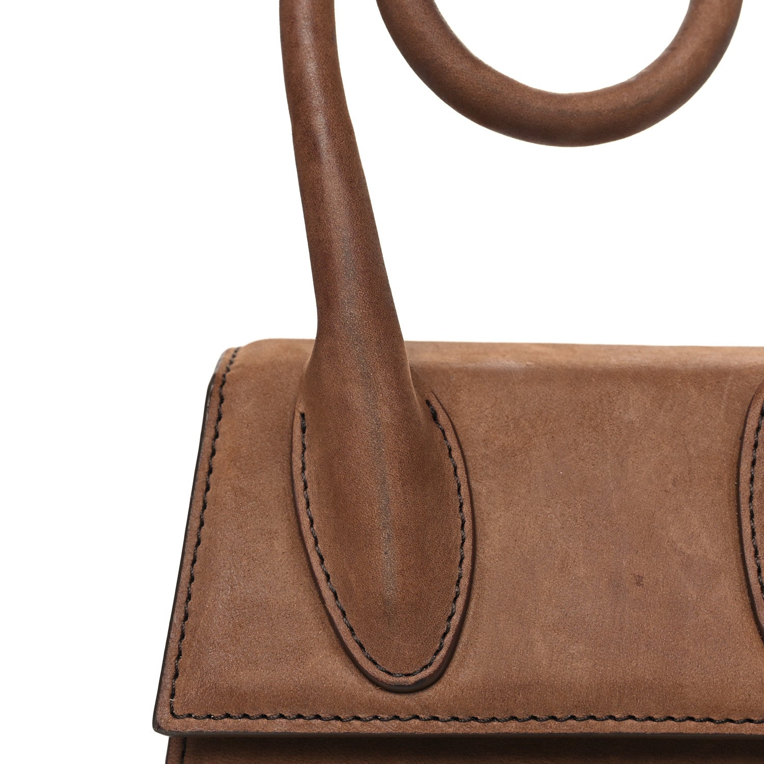 Jacquemus Suede Le Chiquito Noeud Brown 11 of 11