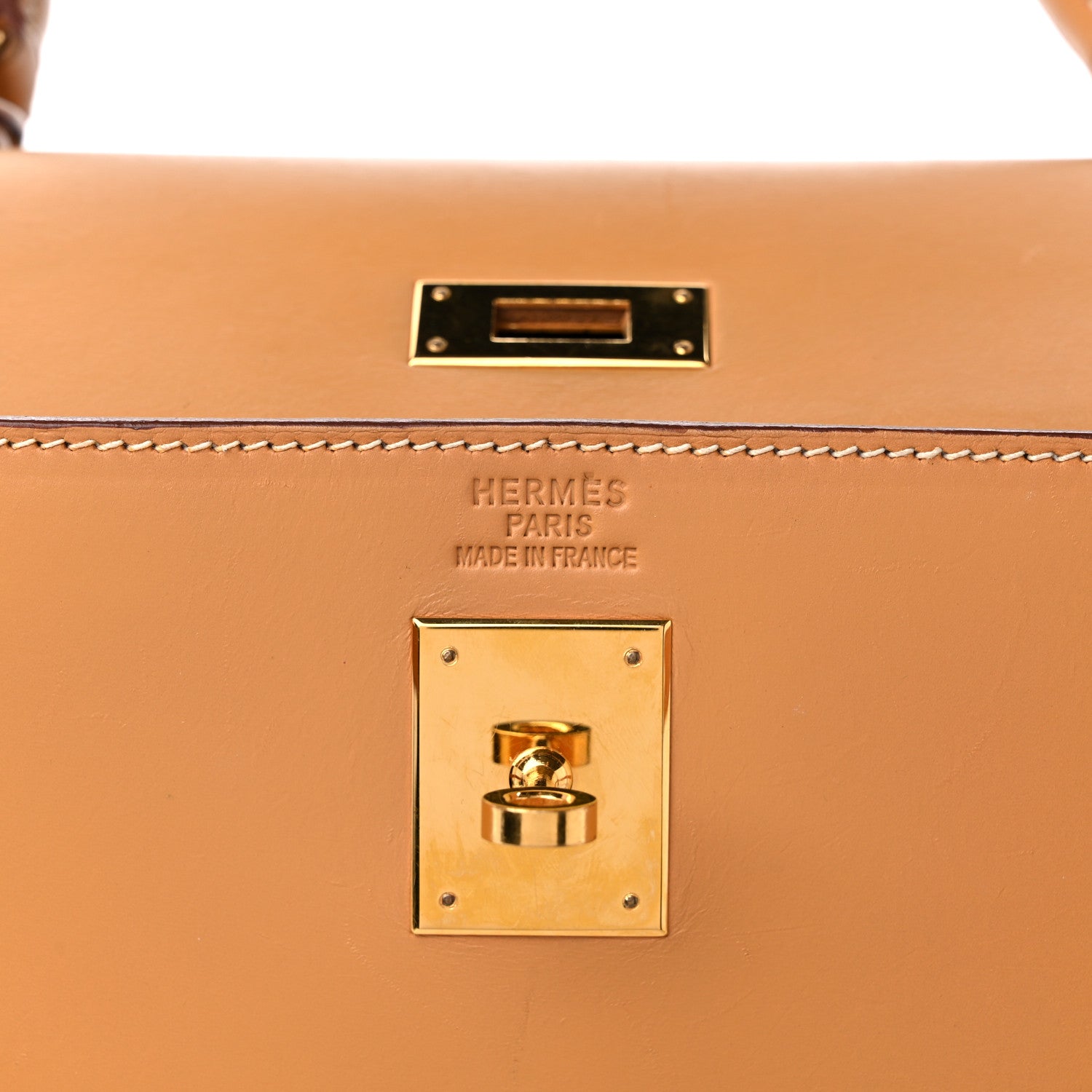 Hermes Vache Natural Kelly Sellier 35 6 of 17
