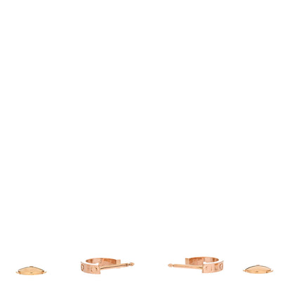 Cartier 18K Pink Gold Small LOVE Hoop Earrings 3 of 4