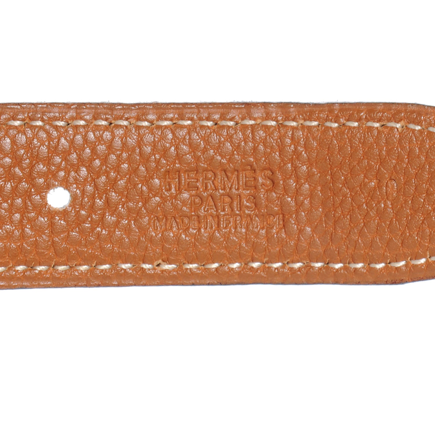 Hermes Box Togo Constance 24mm H Belt 70 Black Gold 4 of 6
