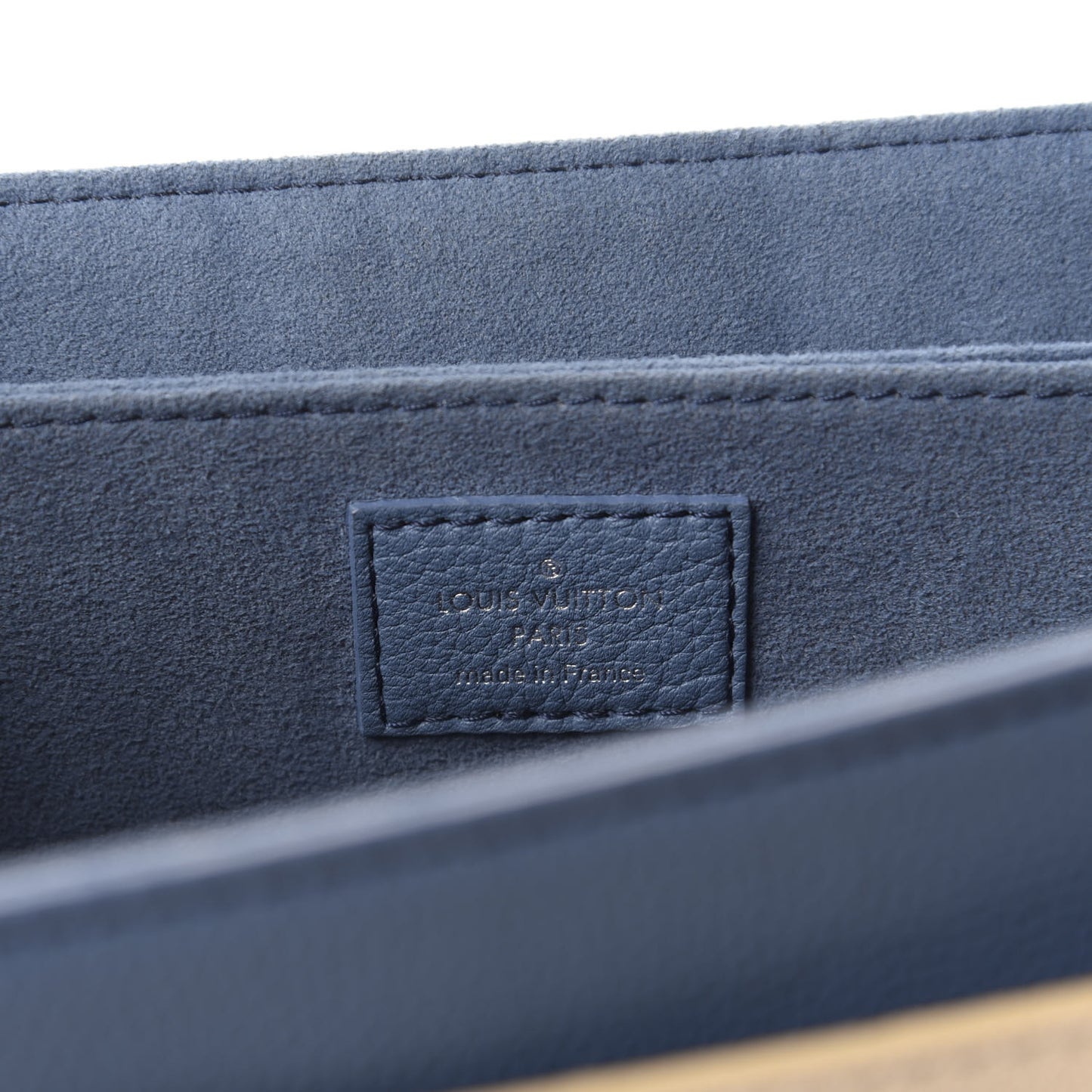 Soft Calfskin My Lockme Top Handle Blue Jean Creme