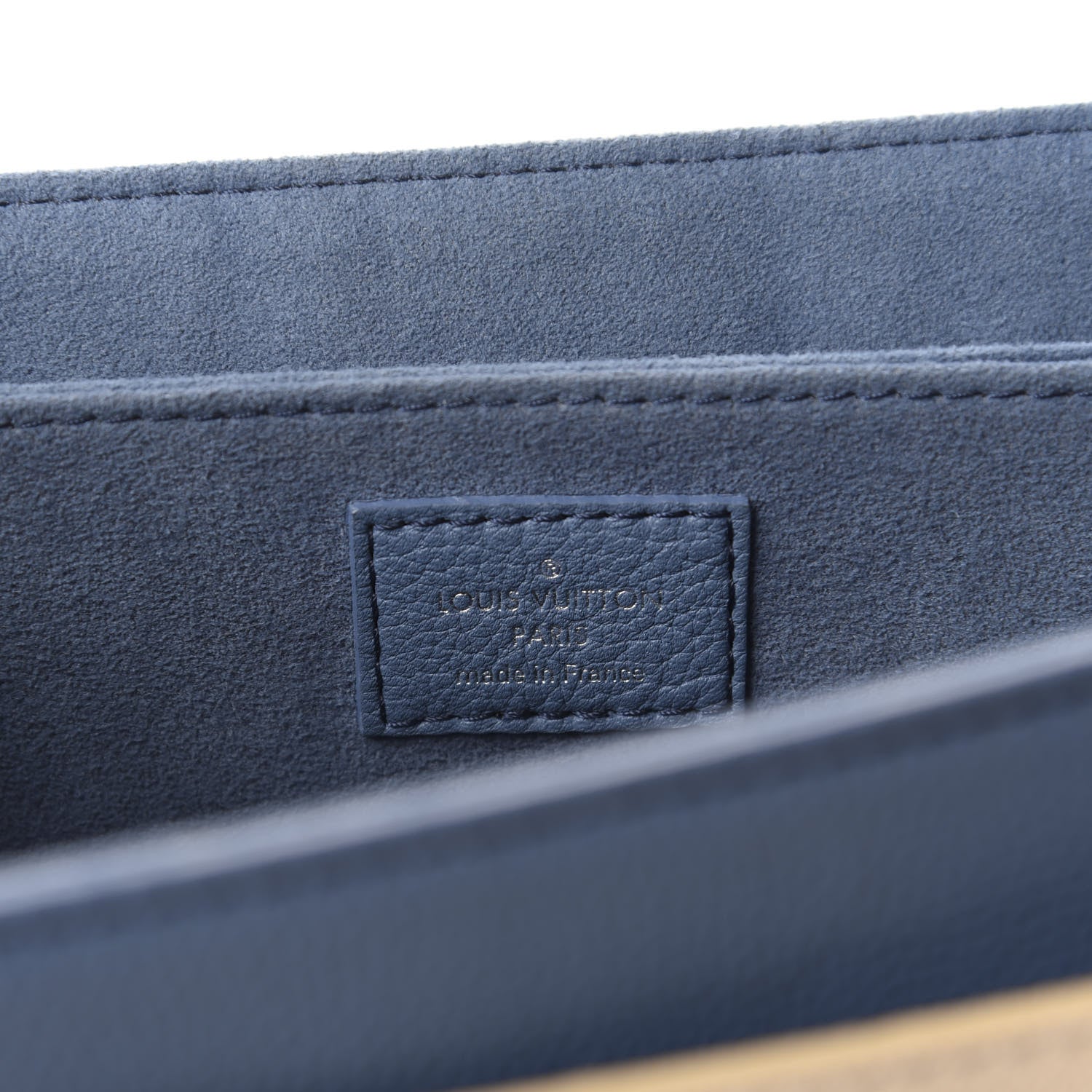 Louis Vuitton Soft Calfskin My Lockme Top Handle Blue Jean Creme 7 of 9