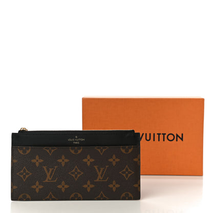 Louis Vuitton Monogram Slim Purse Black 10 of 10