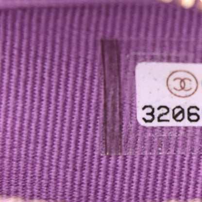 Chanel Lambskin Quilted CC In Love Heart Clutch With Chain Purple 7 of 12