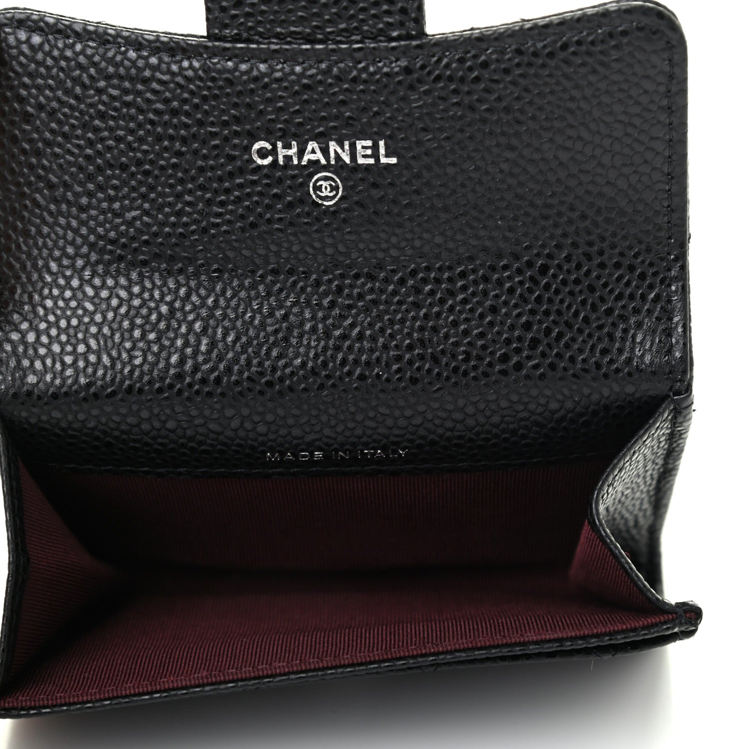 Chanel Caviar Quilted Flap Card Holder Wallet Black 5 of 8