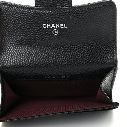 Chanel Caviar Quilted Flap Card Holder Wallet Black 5 of 8