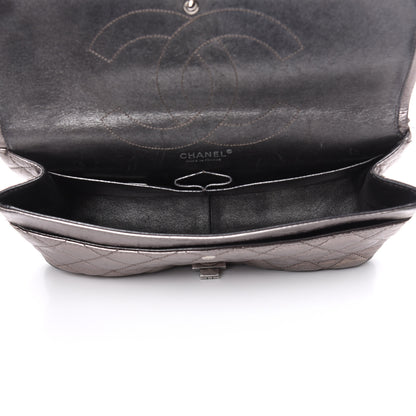 Chanel Metallic Aged Calfskin Quilted 2.55 Reissue 227 Flap Dark Silver 5 of 21