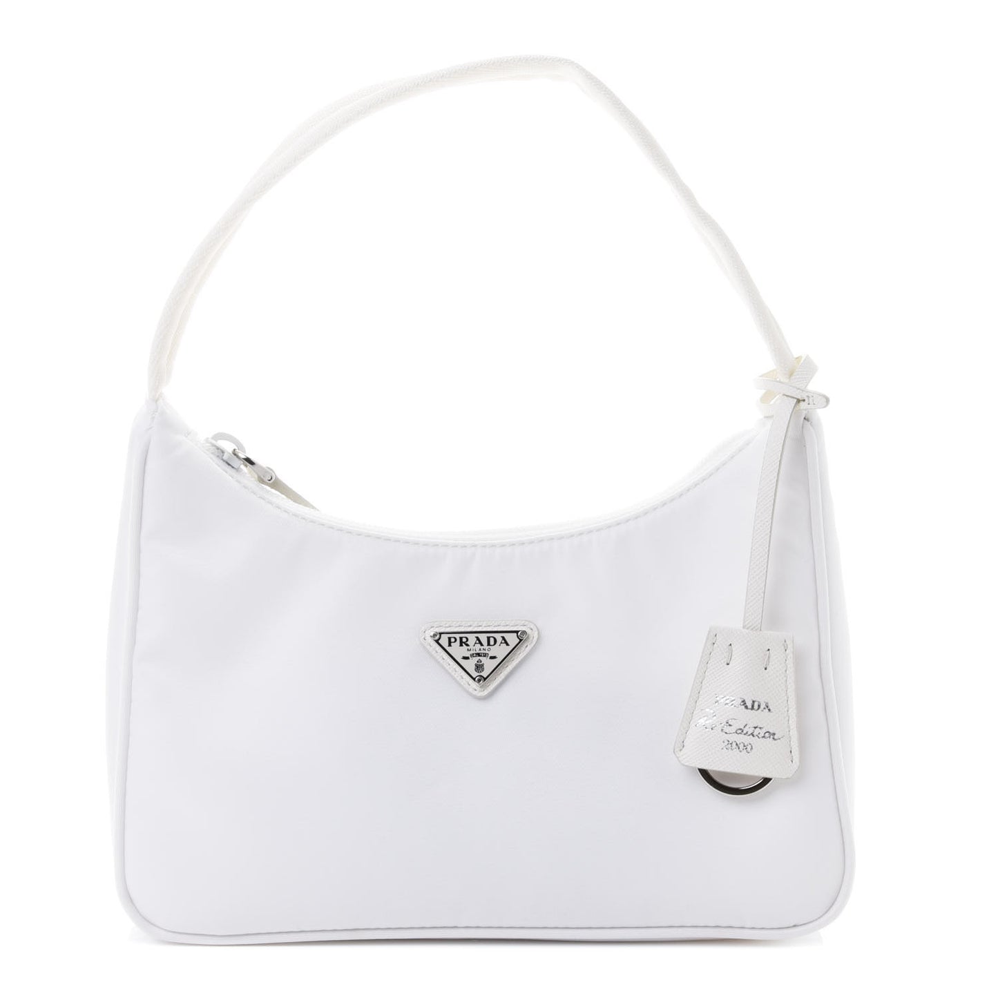 Tessuto Nylon Mini Re-Edition 2000 Bag White