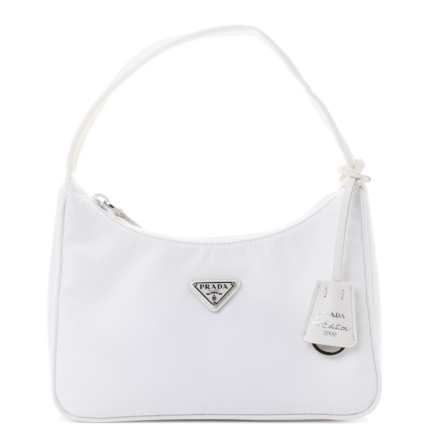 Prada Tessuto Nylon Mini Re-Edition 2000 Bag White 1 of 4