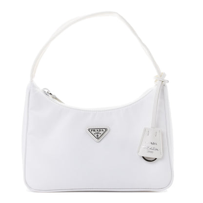 Prada Tessuto Nylon Mini Re-Edition 2000 Bag White 1 of 4