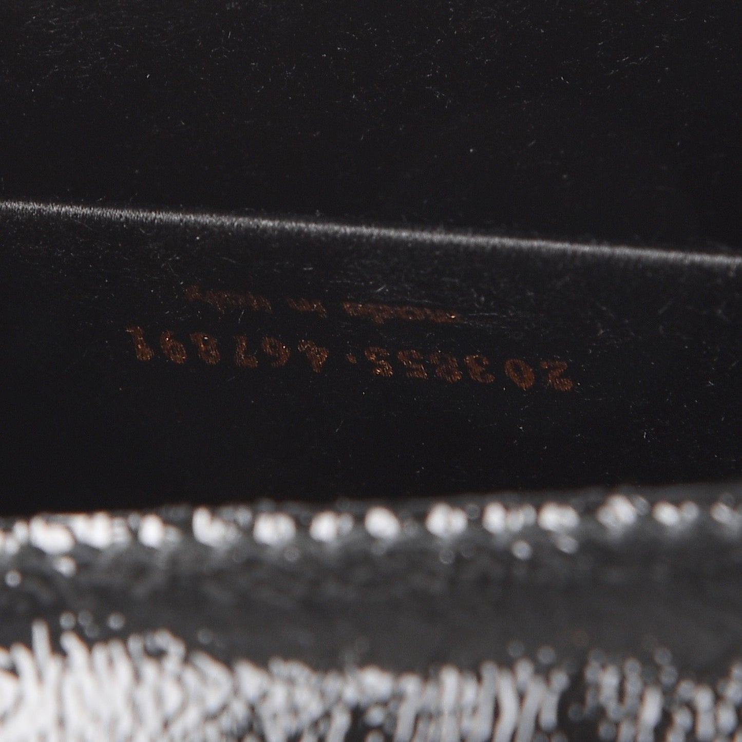 Textured Patent Monogram Large Belle De Jour Clutch Black