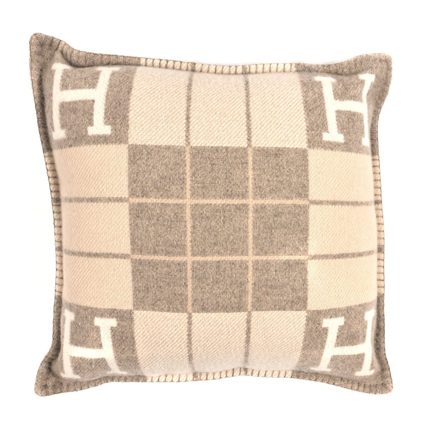 Hermes Wool Cashmere Avalon III Pillow PM Coco Camomille 1 of 3