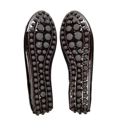 Louis Vuitton Patent Calfskin Oxford Ballerina Flats 37 Amarante 5 of 7