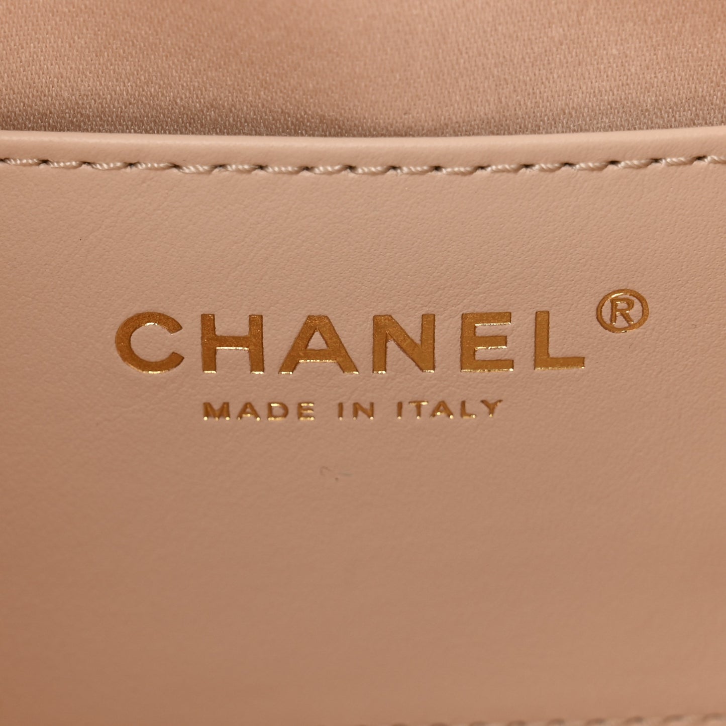 Metallic Caviar Quilted Mini Chanel 25 Handbag Copper