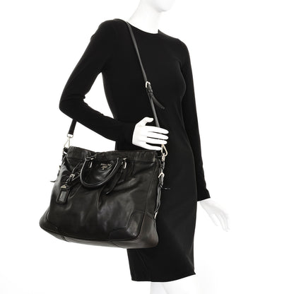 Prada Soft Calf Shoulder Bag Nero Black 2 of 7