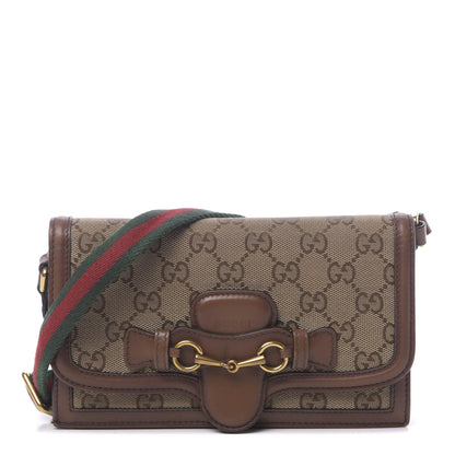 Gucci Monogram Lady Web Convertible Wallet Beige Cuir 1 of 11