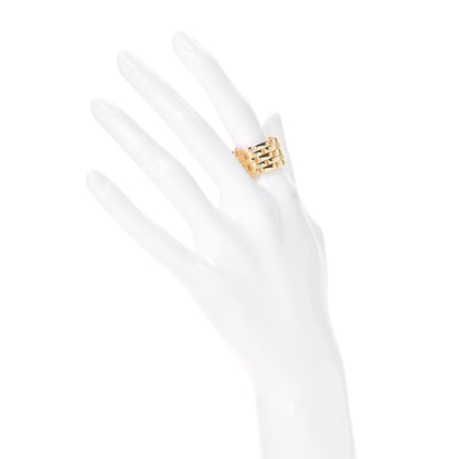 Cartier 18K Yellow Gold Maillon Panthere 5 Rows Ring 54 6.75 2 of 6