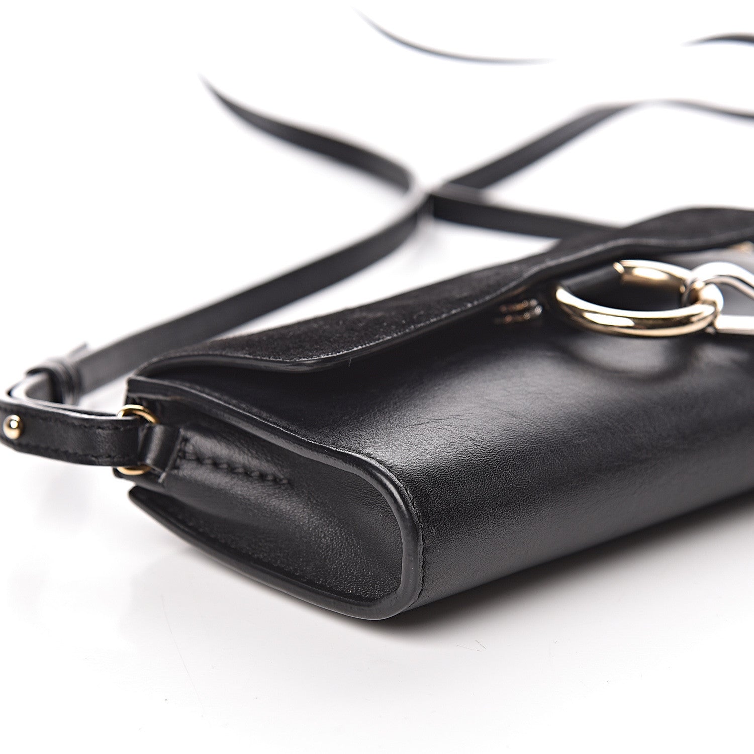 Chloe Suede Calfskin Mini Faye Shoulder Bag Black 19 of 22