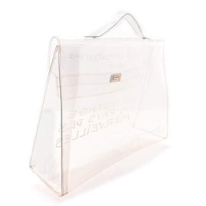 Hermes Vinyl Souvenir De L'Exposition Kelly Transparent 3 of 11