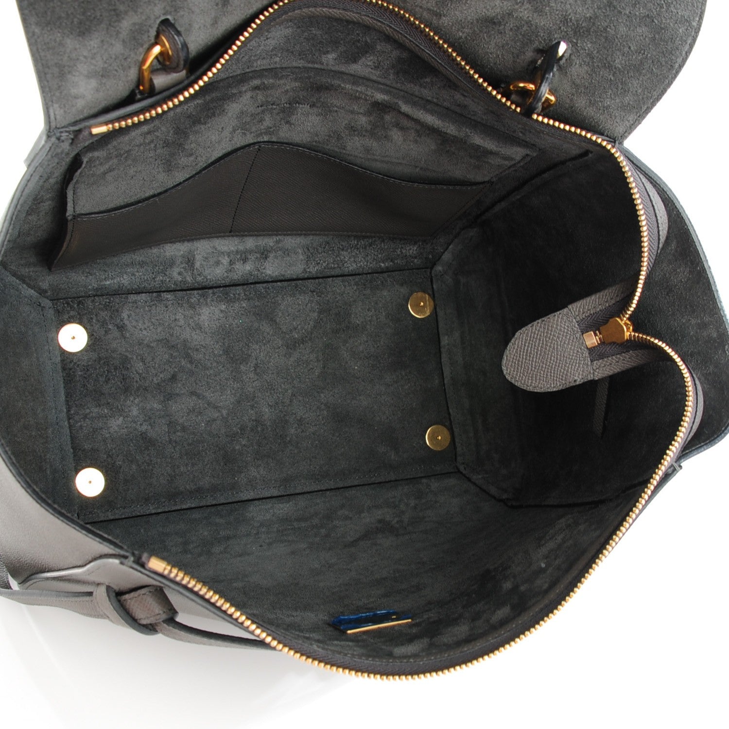 Celine Grained Calfskin Mini Belt Bag Grey 6 of 8