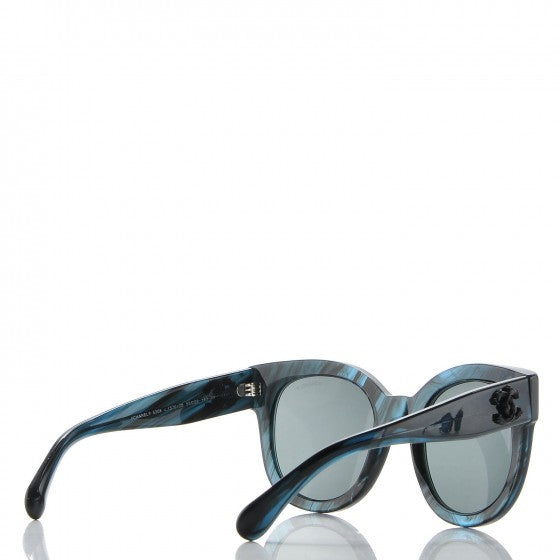 Acetate Butterfly Signature CC Sunglasses 5358 Dark Blue