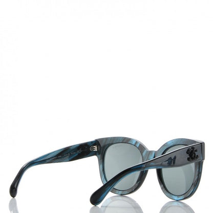 Chanel Acetate Butterfly Signature CC Sunglasses 5358 Dark Blue 4 of 7