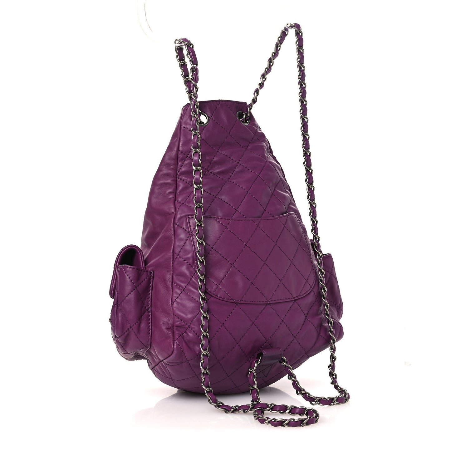 Calfskin Large Backpack Is Back Plum