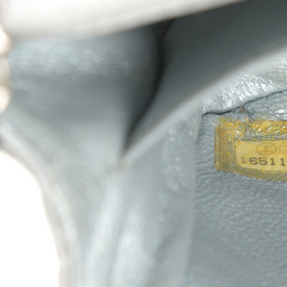 Chanel Metallic Lambskin Quilted Extra Mini Rectangular Flap Silver 7 of 14