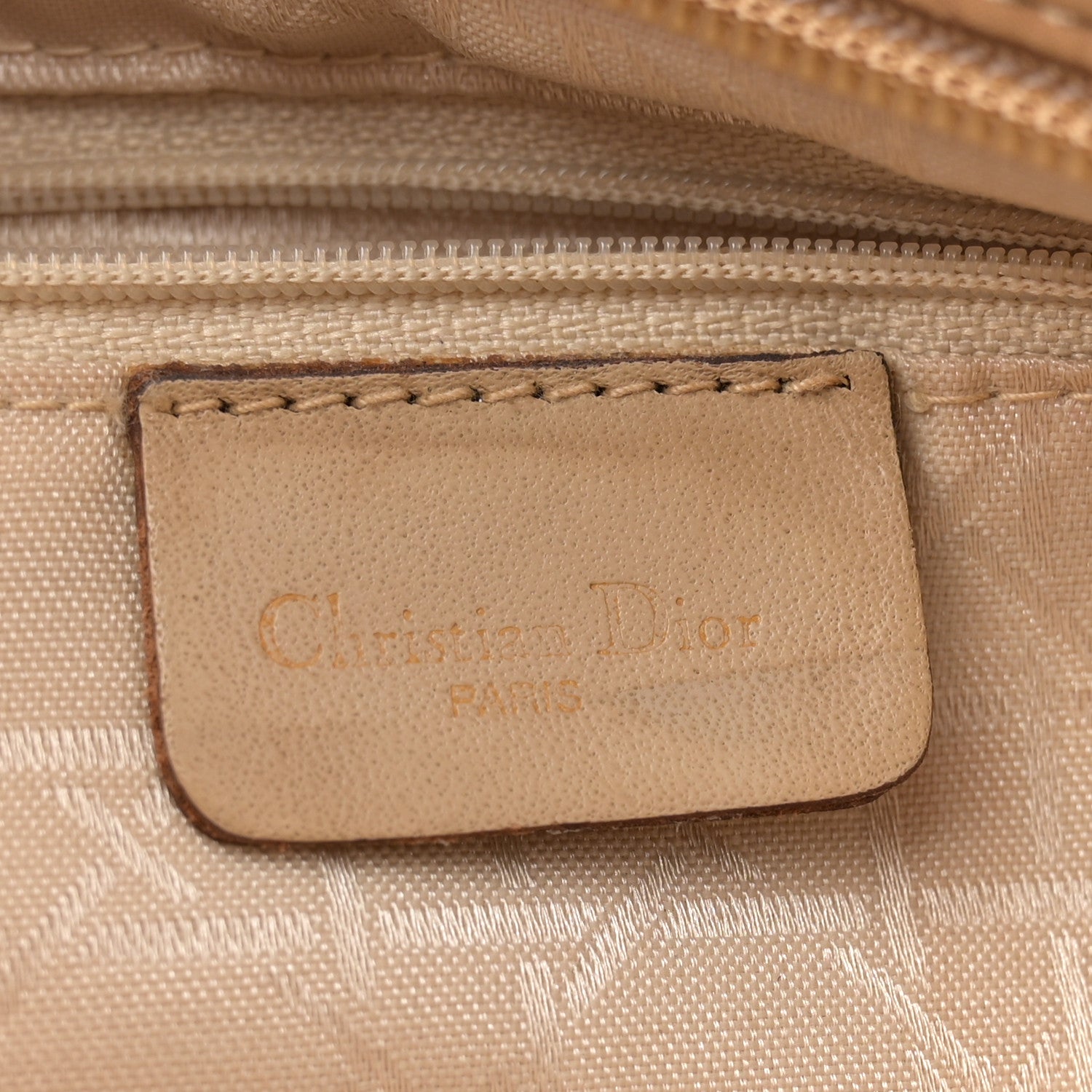 Christian Dior Nylon Cannage Large Lady Dior Tan 7 of 14