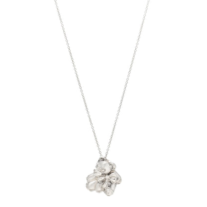 Tiffany Sterling Silver Teddy Bear Pendant Necklace 1 of 5