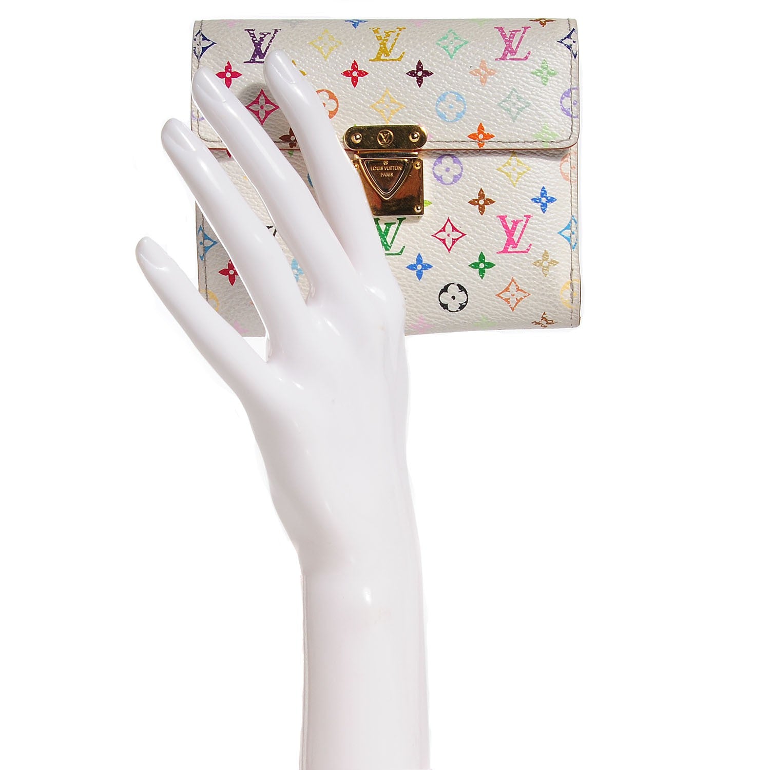 Louis Vuitton Monogram Multicolor Koala Wallet White 2 of 8
