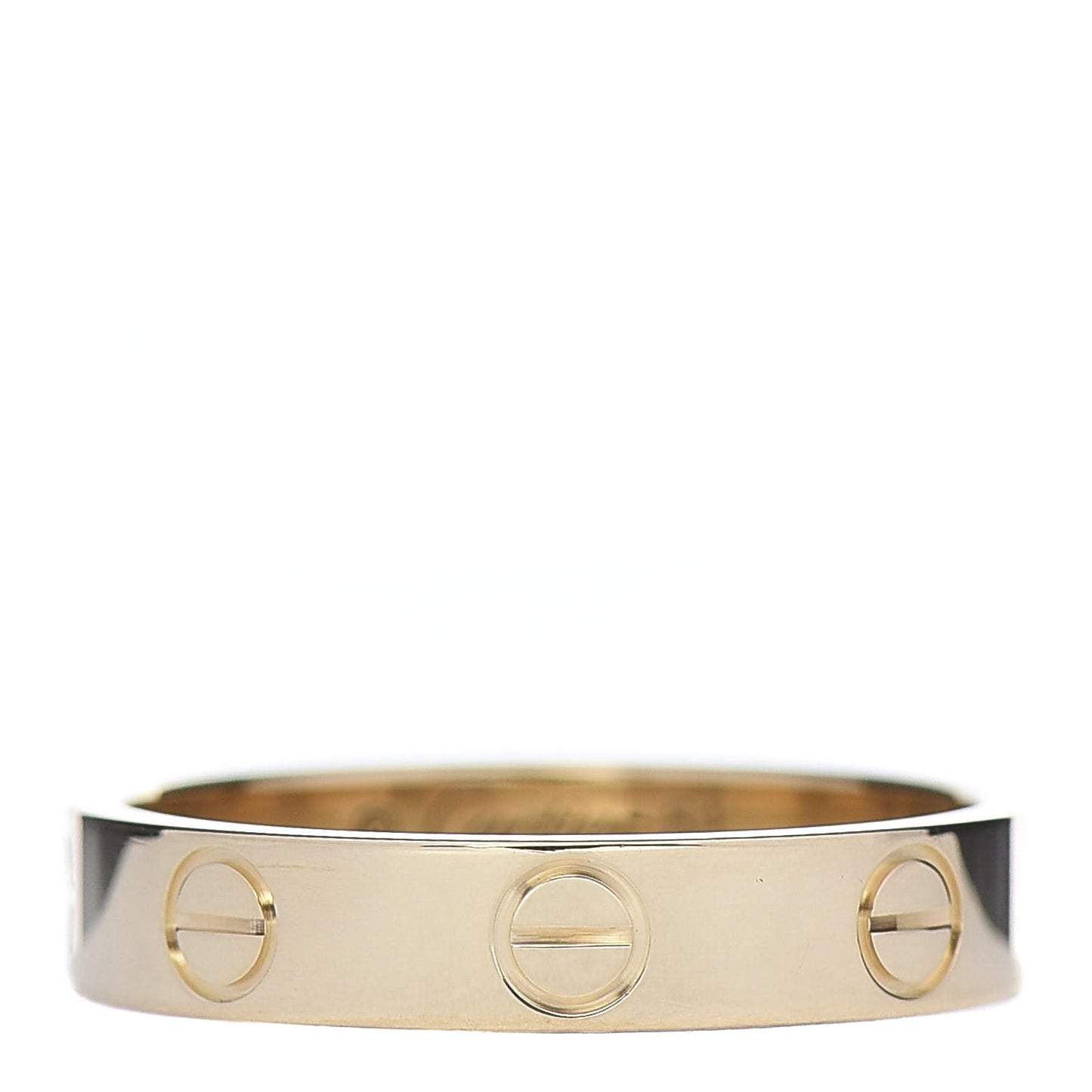 18K Yellow Gold 3.5mm LOVE Wedding Band Ring 51 5.75