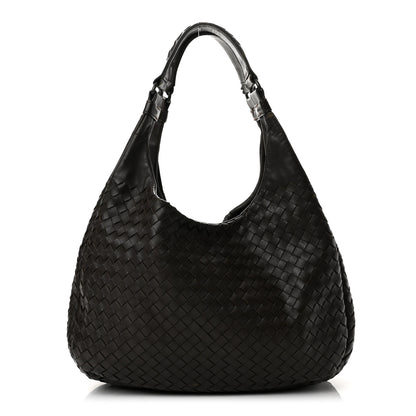 Bottega Veneta Nappa Intrecciato Medium Campana Hobo Ebano 1 of 12