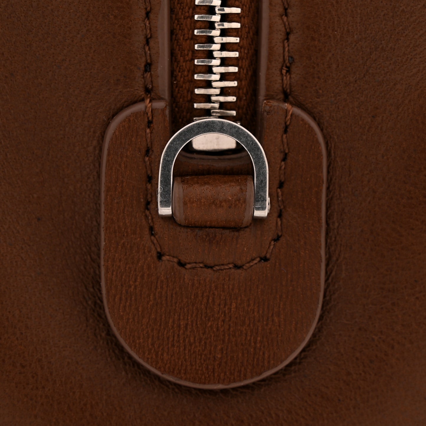 Calfskin Ray Bag Brown Wood