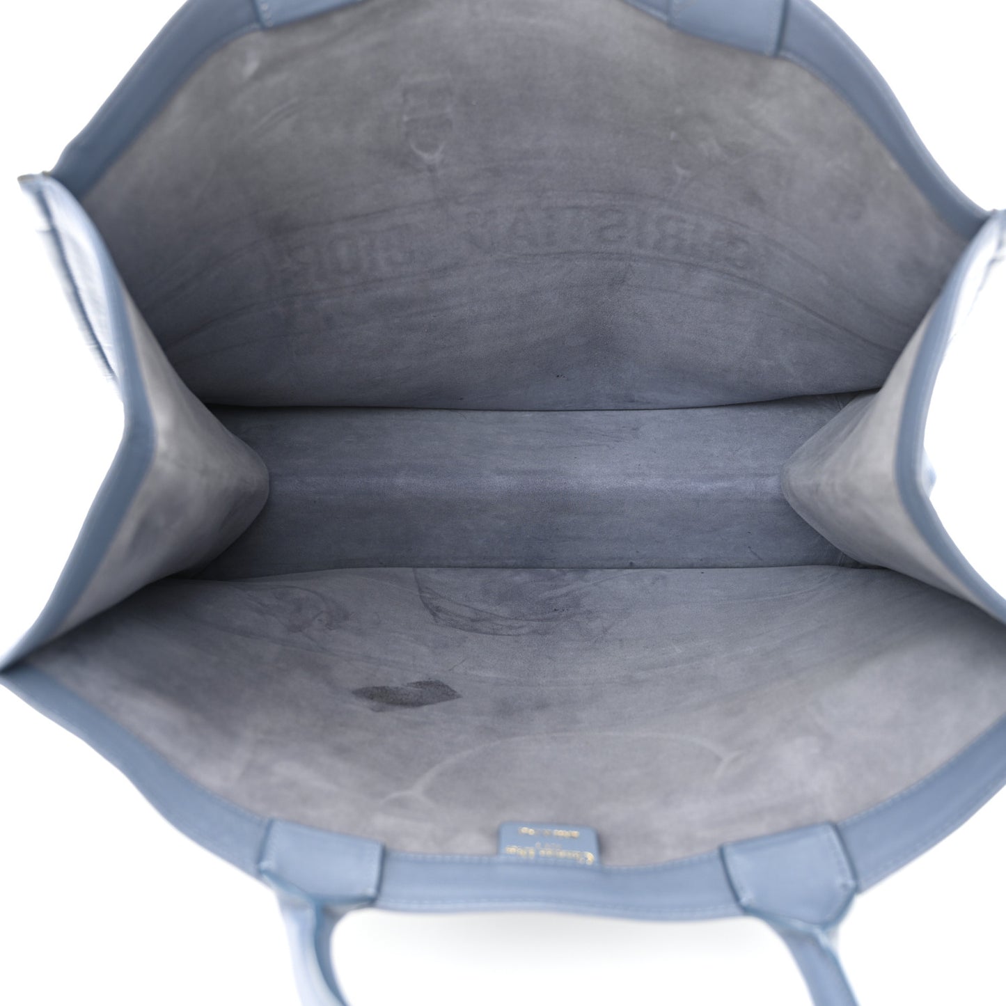 Calfskin Embossed Large Book Tote Blue