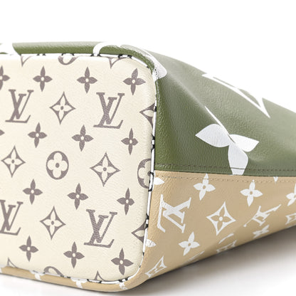Louis Vuitton Monogram Giant Neverfull MM Kaki 7 of 8
