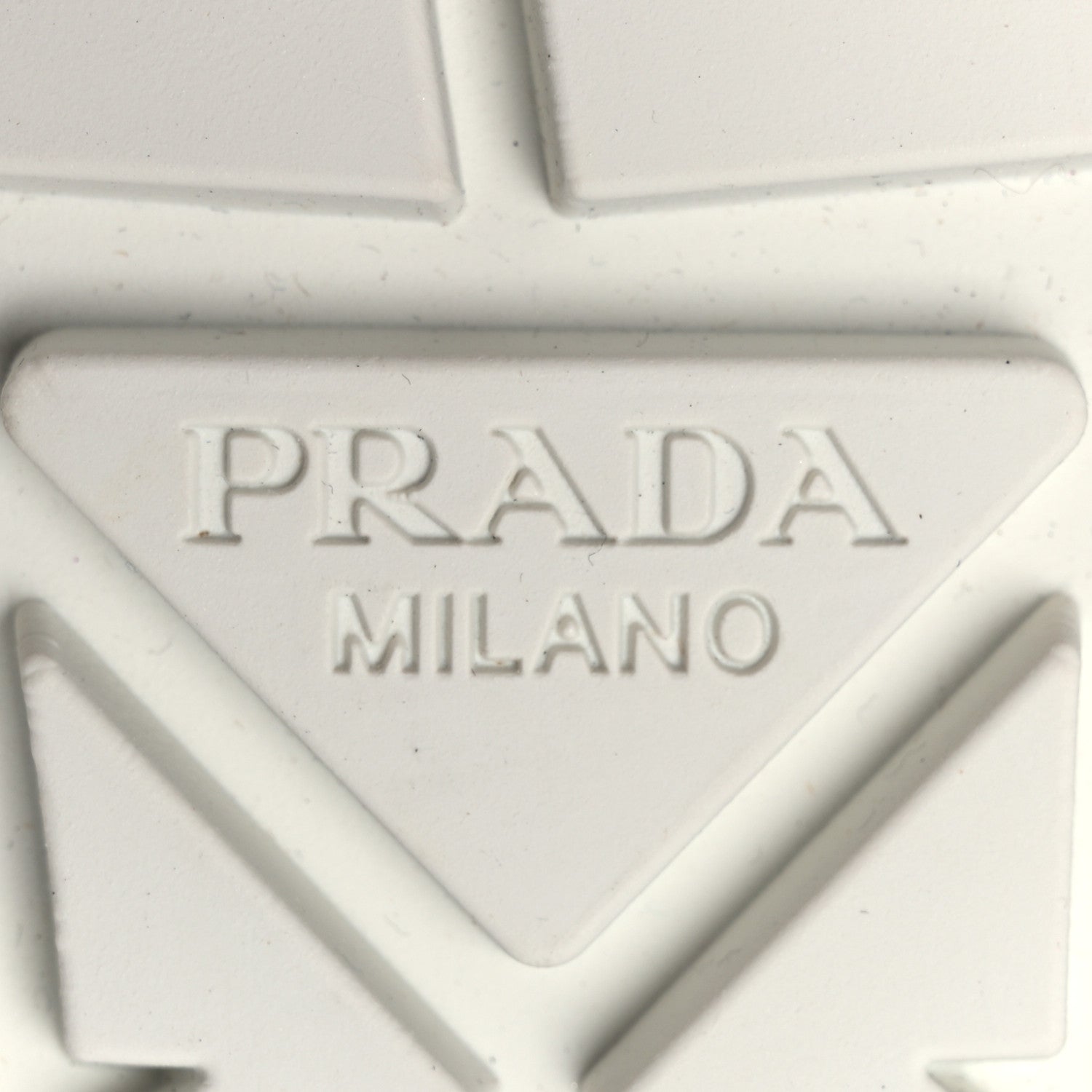 Prada Paillettes Triangle Logo Double Wheel 50mm Sneakers 38.5 White 8 of 10