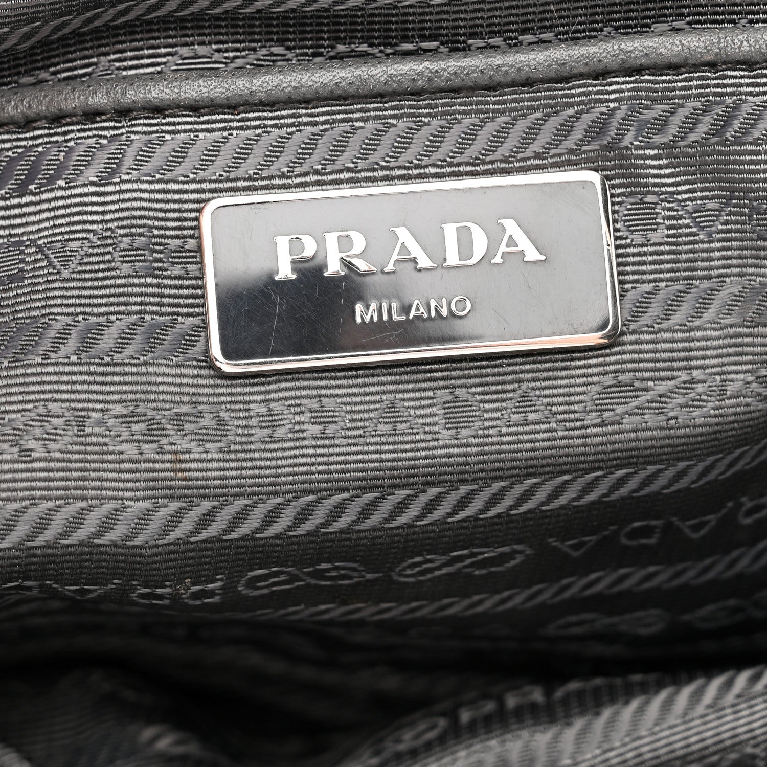 Prada Tessuto Nylon Saffiano Medium Backpack Anthracite 6 of 10