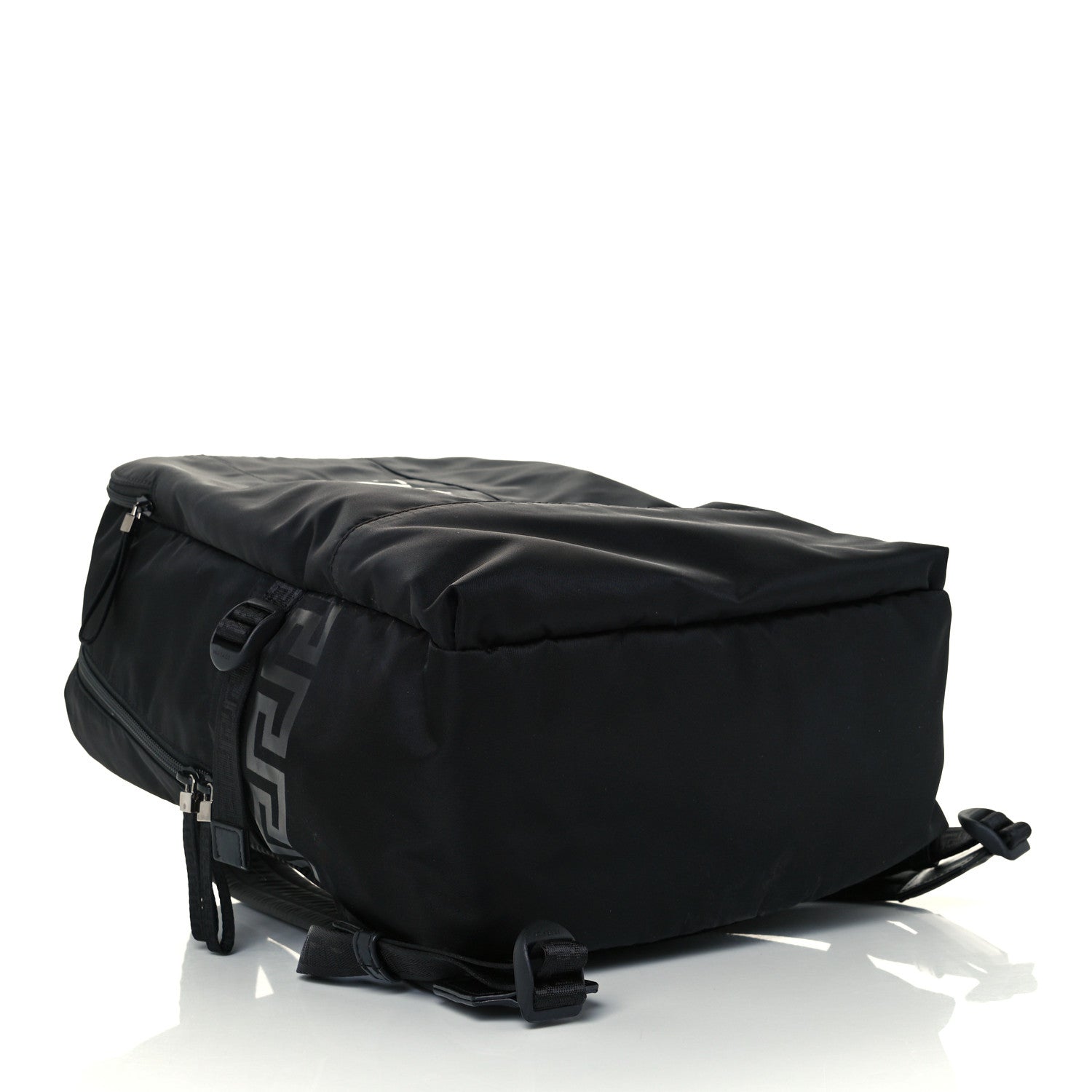 Versace Nylon La Greca Logo Backpack Black 4 of 13