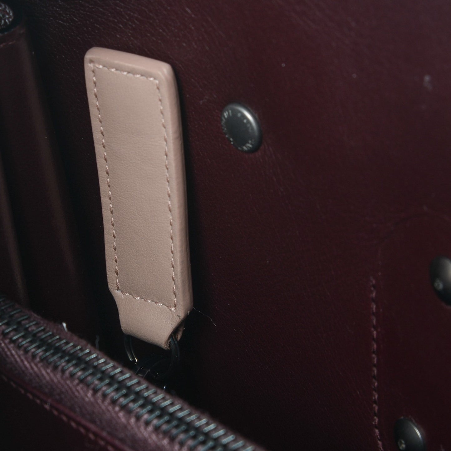 Grained Calfskin Small Classic Sac De Jour Bordeaux
