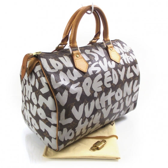 Monogram Graffiti Speedy 30 Silver
