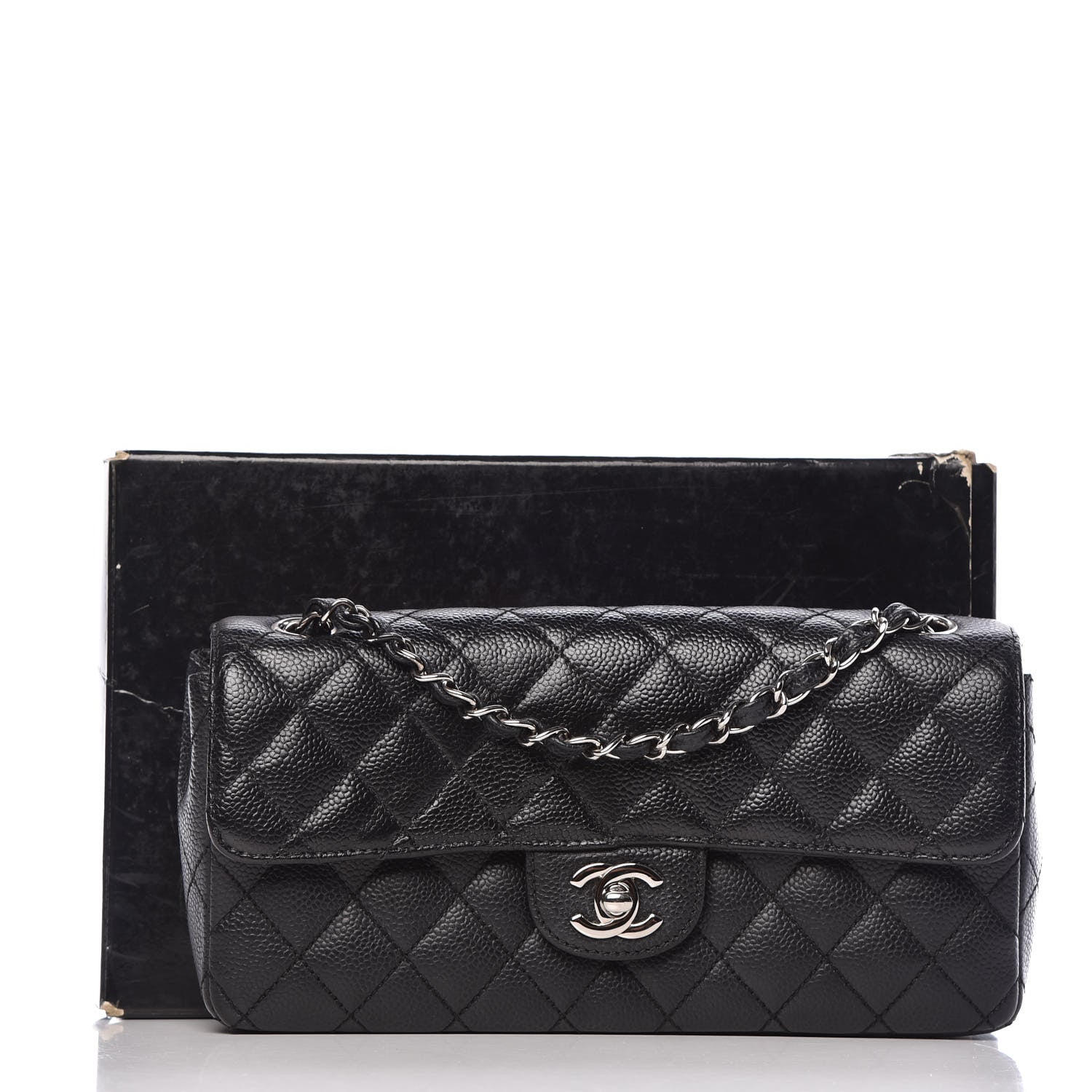 Chanel Caviar Quilted East West Flap Black 13 of 13