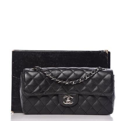 Chanel Caviar Quilted East West Flap Black 13 of 13