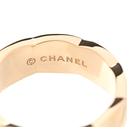 Chanel 18K Yellow Gold Diamond Small Coco Crush Ring 54 6.75 6 of 7