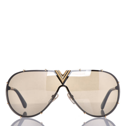 Louis Vuitton Metal LV Drive Sunglasses Z0897W Black Gold 3 of 7