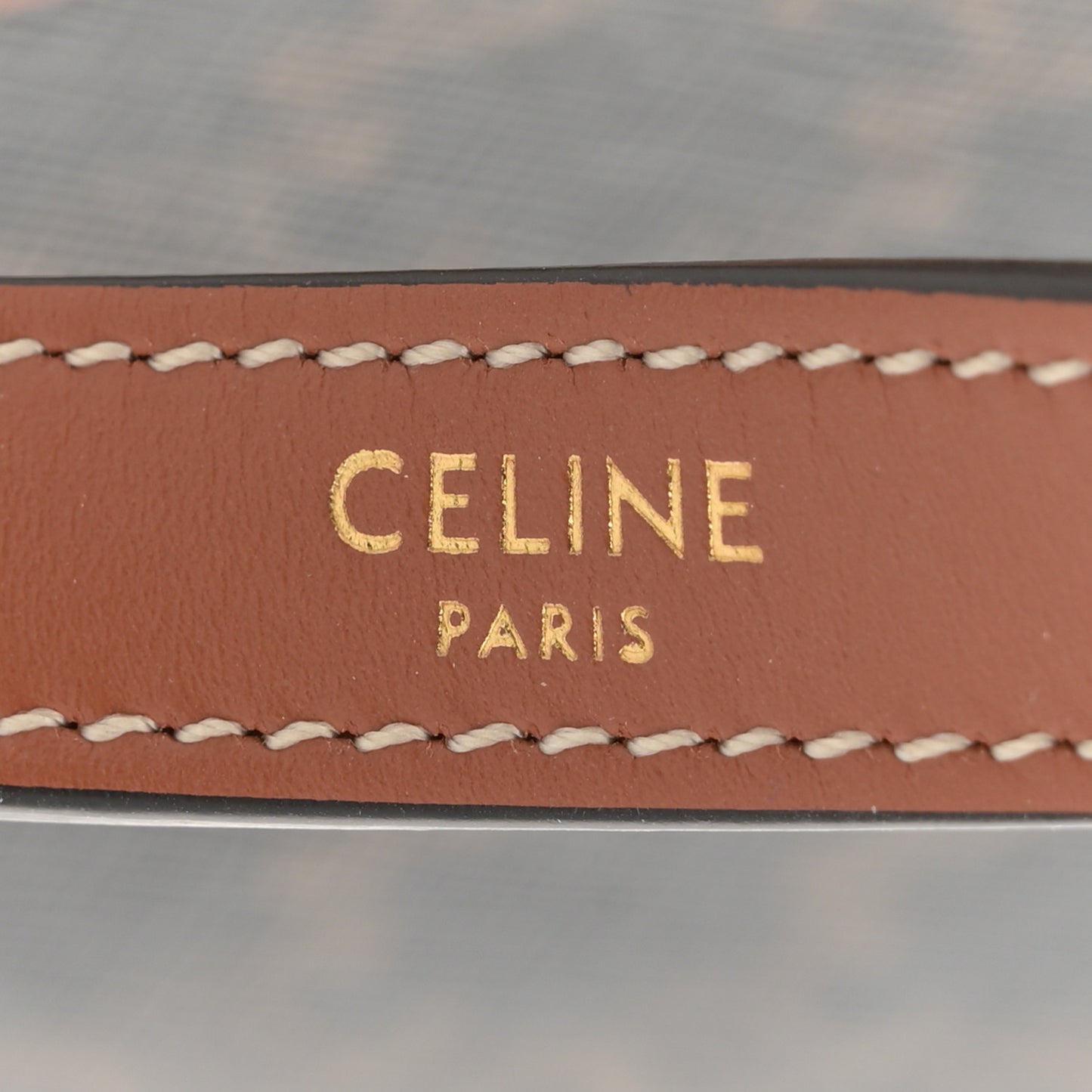 Calfskin Triomphe Canvas Small Heloise Shoulder Bag Tan