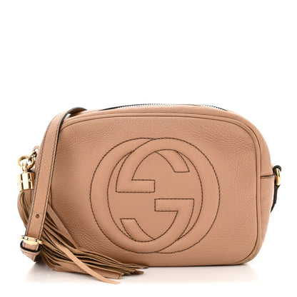 Gucci Pebbled Calfskin Small Soho Disco Bag Camelia 1 of 19